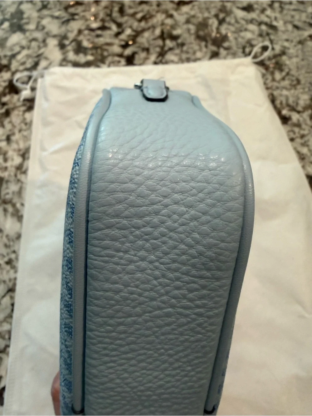 Michael Kors Light Blue MK Signature Crossbody Bag